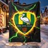 ADO Den Haag Pattern Blanket for Home Decoration, Bed, Sofa, Car Travel, Camping, Suitable for All Seasons, Birthday Christmas Gift