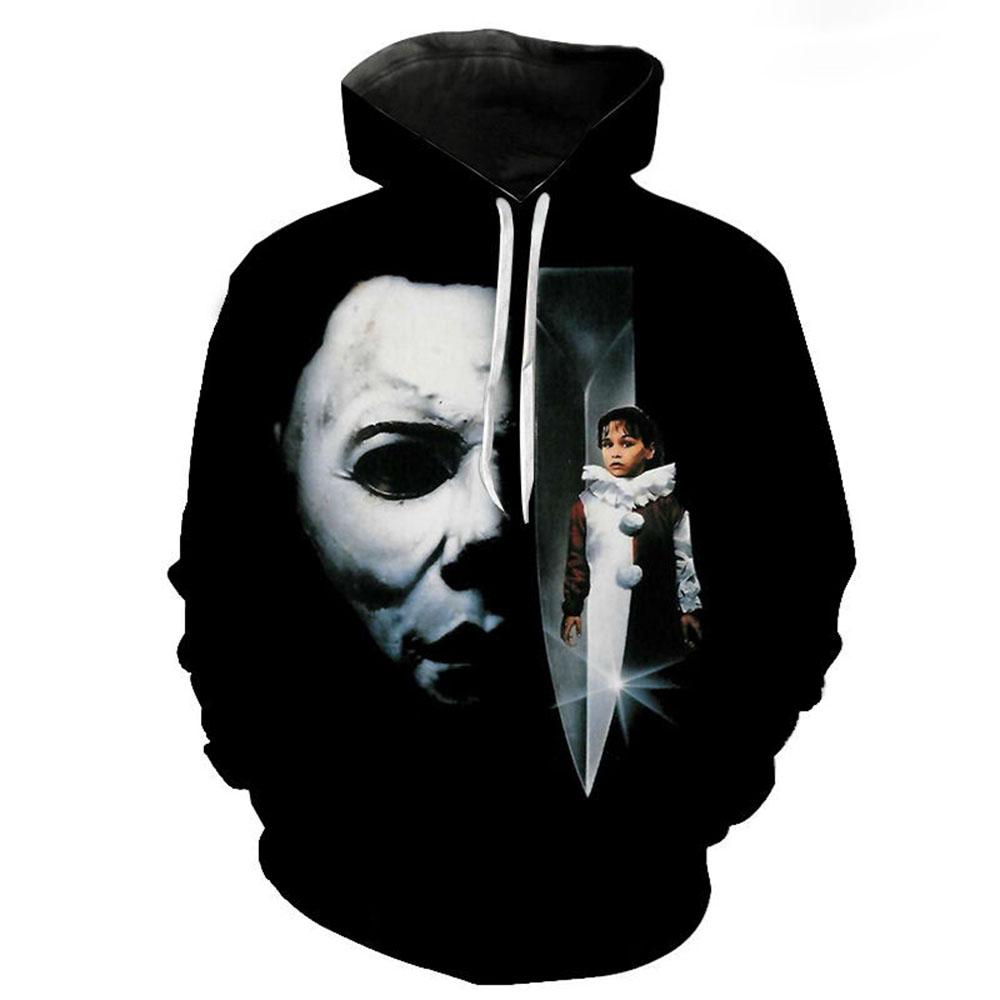 

Осенний ужас Майкл Майерс 3D принт толстовки мужчины женщины мода повседневные толстовки свободные толстовки свитера спортивный костюм одежда 6XL
