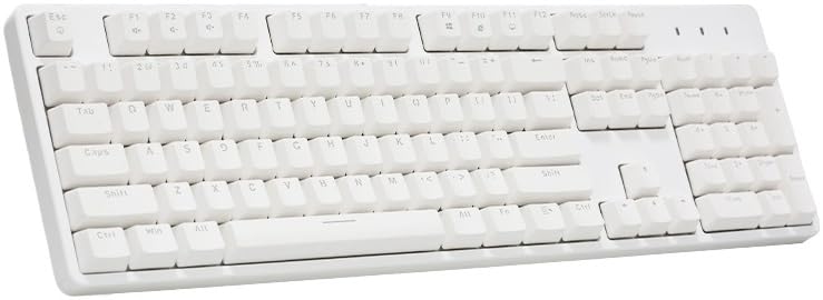 

IROK FE104 Gaming Red Quiet 104 Full English USB Mechanical Floating Magnetic Cover 104 Keyboard, Switch, Keys, Key, Non-Backlit, Layout, Wired,