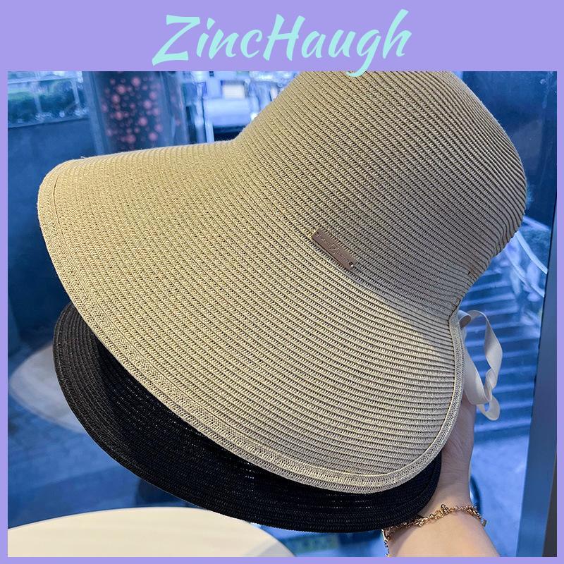 Summer Straw Hat With Butterfly Bow For Women Sun Protection And Breathability