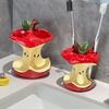 4 Holes Toothbrush Holder Ceramic Makeup Brush Storage Rack  Bathroom Accessories