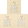 Baby Animal Cotton Swaddle With Plush Rabbit Toy For Sleep And Comfort