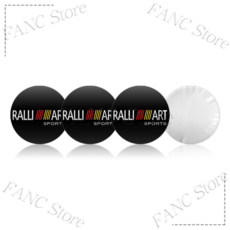 

4Pcs 56/60mm RalliArt Emblem Car Wheel Center Hub Cap Rim refit dust-proof Covers For Mitsubishi Ralliart Lancer 9 10 Asx