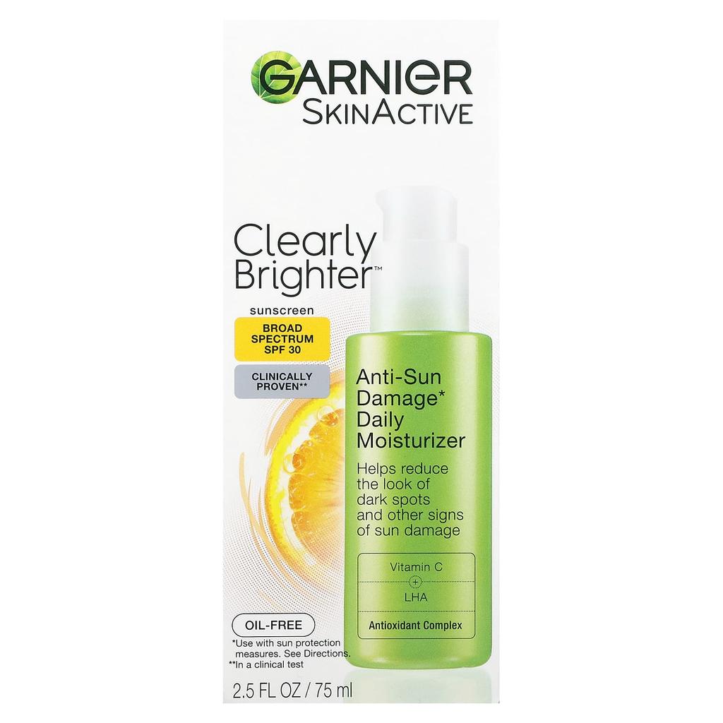SkinActive Clearly Brightener Anti-Sonnenschäden Tägliche Feuchtigkeitspflege, LSF 30, 75 ml(2.5 fl oz)