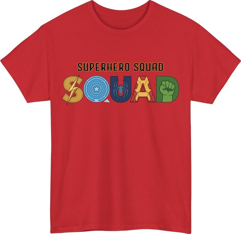 Superhero Squad Kids TShirt Funny Kids Cartoon Shirt Family Kids Gift Tee Top S