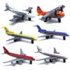 Toy Airplane 6 Pack Mini Diecast Airplanes,Aircraft Plane Playset Includes Glider Planes,Airlines Plane Toys for Birthday Party Favor Toys for Kids