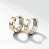 Goxygen Stylish Stainless Steel Silver Color Small Hoop Earrings Fashionable Circle Huggies Ear Cuffs for Women Men