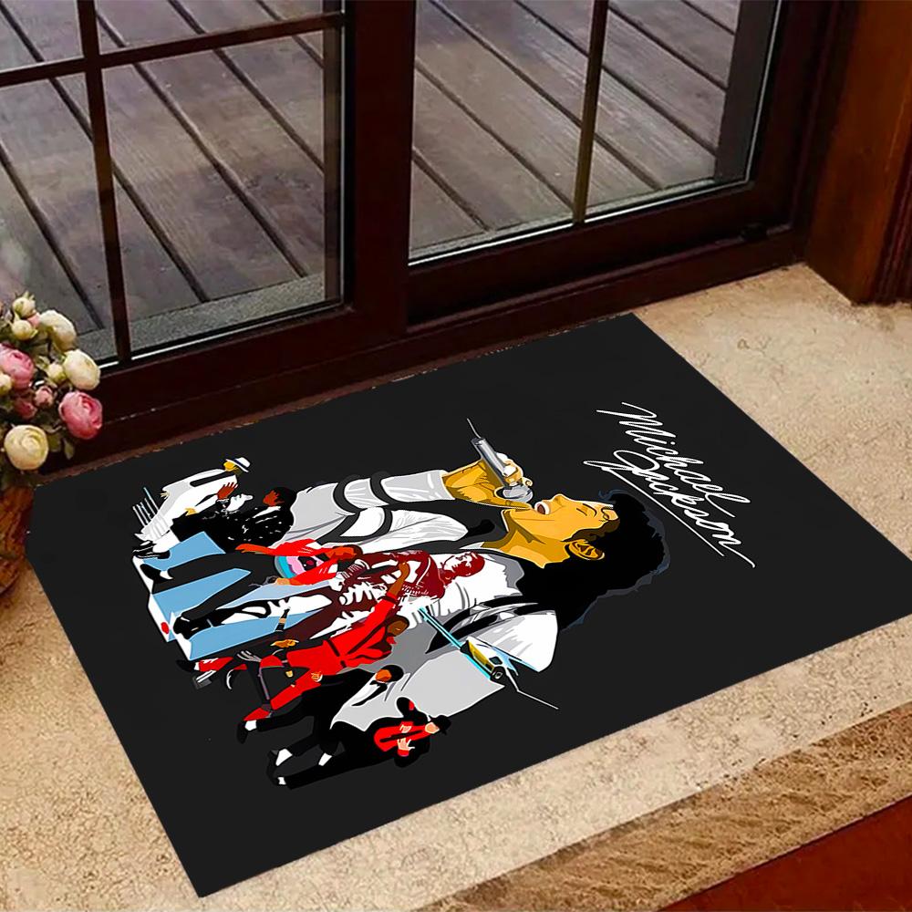 Michael Jackson Dangerous Tour Carpet Suitable for Foyer Balcony Hallway Game Room Anti-slip Rug Decorate Offices Spiritual Gift