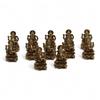 Small Brass Ganesha Statue On Lotus, 30mm