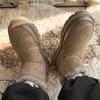 Winter new snow boots fleece thickened warm Chelsea boots heightened non-slip cotton shoes
