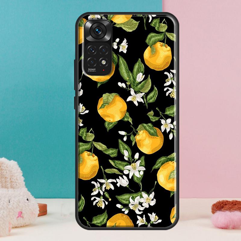 Tropical Summer Fruit Lemon Case For Xiaomi Redmi Note 14 13 Pro 12 11 9 10 9S 10S 11S 12S Redmi 14C 13C 10C 12C Cover