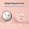 30PCS High-Protection Anime Badge Sleeve Transparent PVC Round Display Cover  Anime Badges