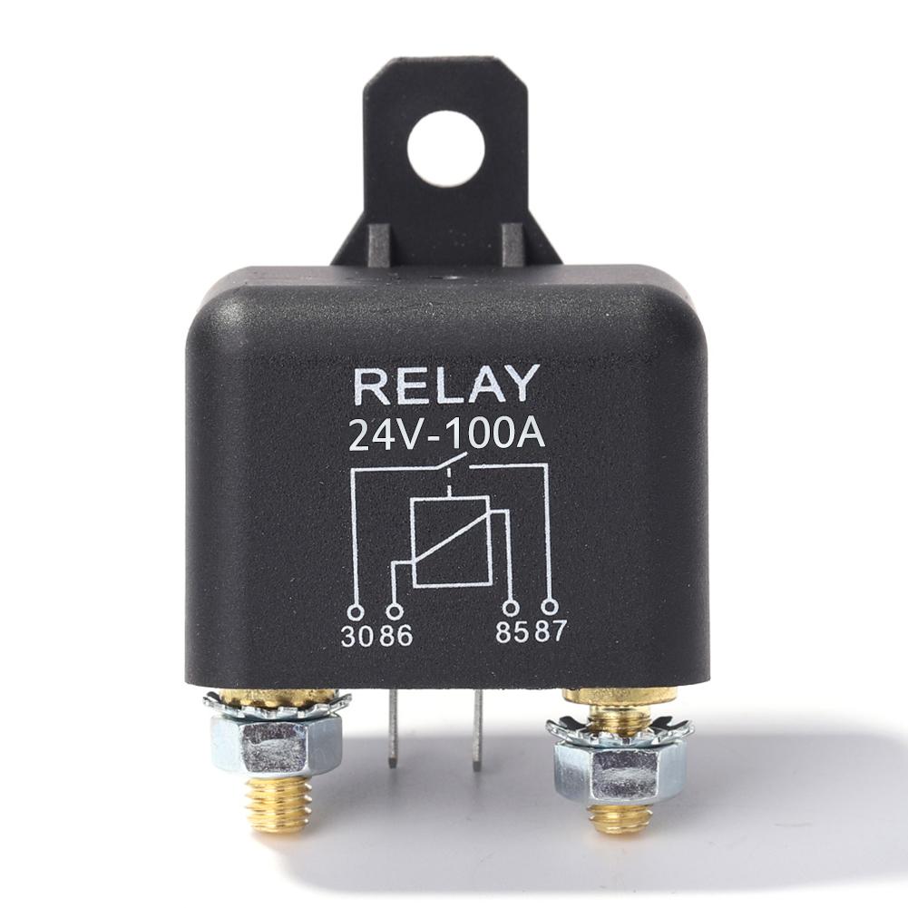 24V 100A/120A/200A High Current Relay 2.4W Starting Relay Continuous Type Heavy Current Start Relay Automotive Modular Relay