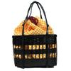 KYOETSU Bag Basket Bag for Yukata Basket x Yellow kg-07 Women's (Black 2, Checkered)