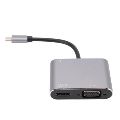 Typ C auf VGA USB3.0 PD HD Multimedia-Schnittstellenadapter Plug and Play Schnellladung 4K-Video