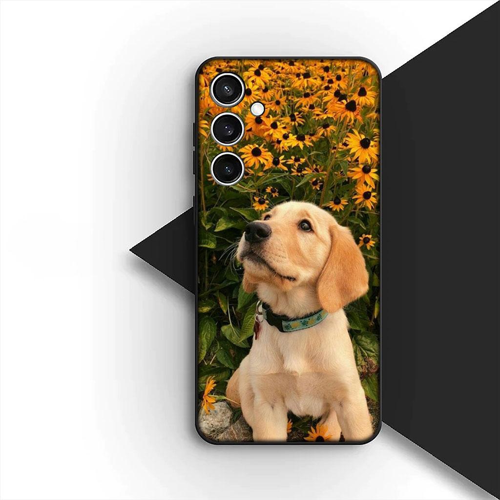 Golden Retriever Dog Phone Cover Soft Case for Samsung Galaxy S25 S24 S23 FE Ultra Plus S7 Edge S25+ S23+ A56 5G Casing