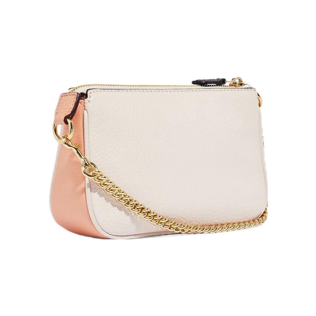 Coach Nolita 19 Chain Pebble Leather Wristlet Bag Women Handbags White CA443-IMCAH