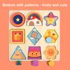 Wooden Geometry Puzzle Board Game Preschool Color Learning Geometric Shape Matching Puzzle Toddlers Boys Girls Educational Puzzle Toy