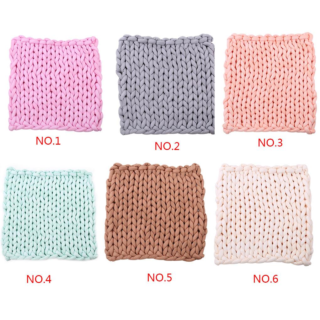 Soft Warm Large Hand Chunky Knit Blanket Thick Throw Yarn Bulky Bed Spread