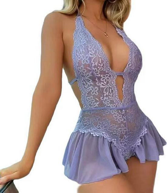 2023 Übergröße Transparenter Spitzen-Body - Sexy, Verführerisch und Schrittloses Design