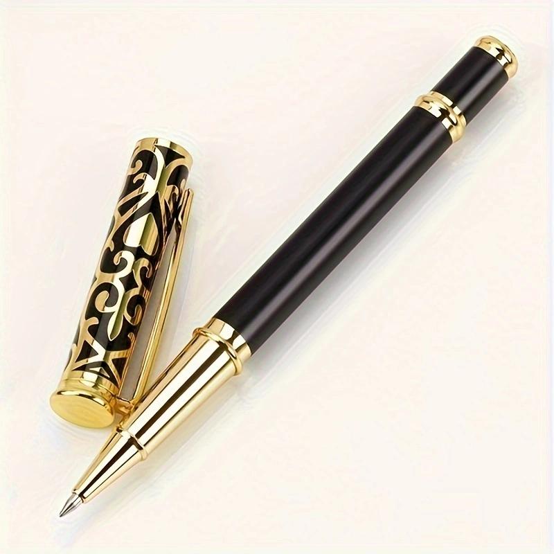 Classic Business Design 0.5mm Metal Signature Pen, Suitable for Men and Women's Business Office Ballpoint Pen (black Ink)