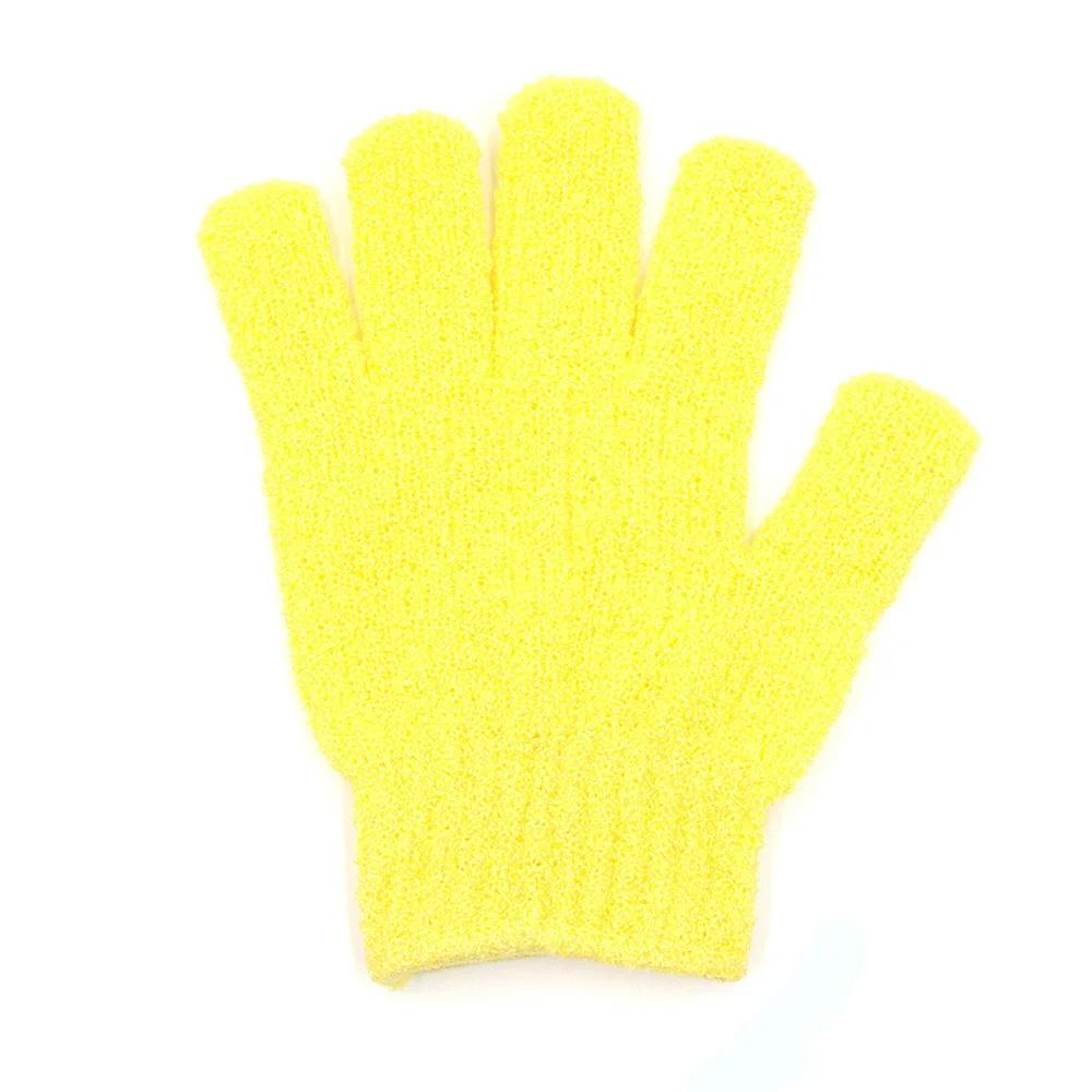 Five Fingers Bath Gloves Reversible Exfoliating Shower Body Scrub Gloves Cleansing Tools Bath Towel Bath Products Back Scrub