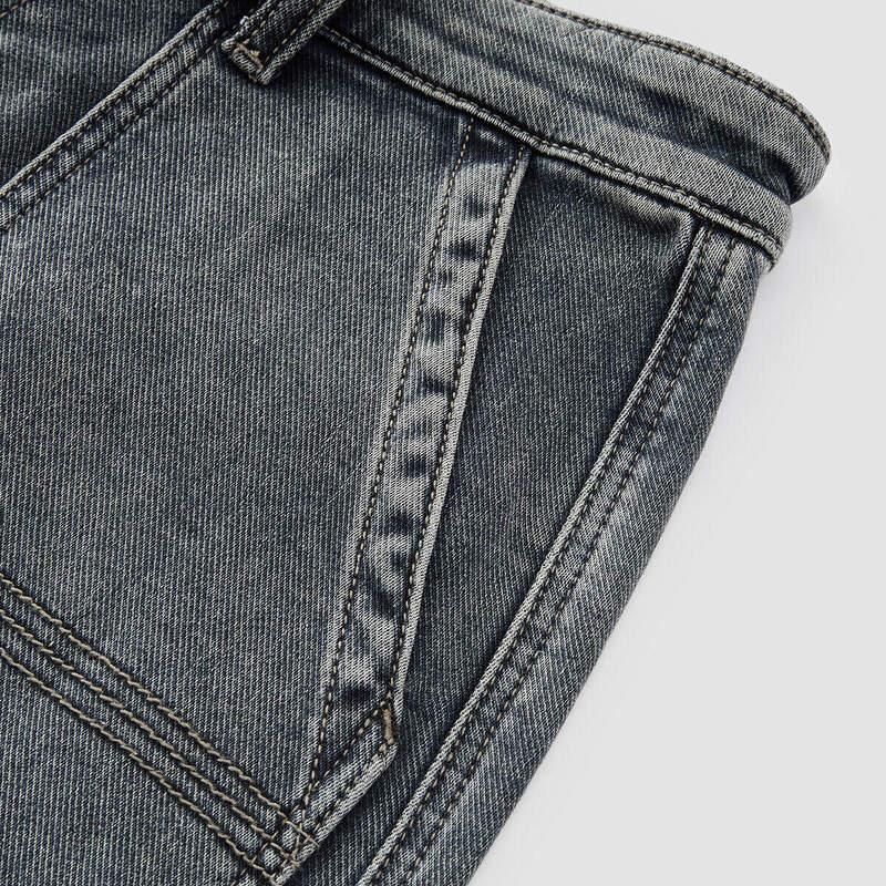 Semir Men's Loose Straight Leg Cargo Denim Jeans