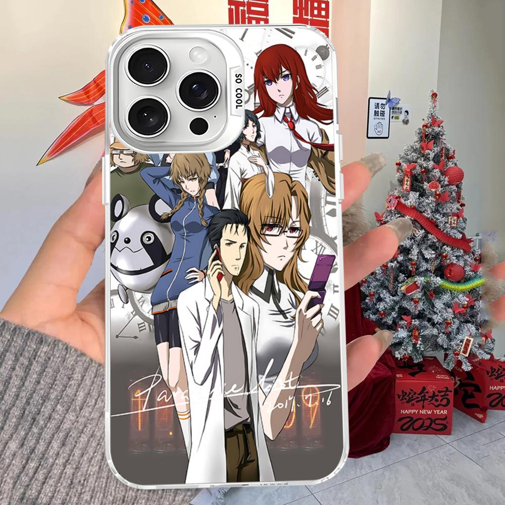 Anime Movie Steins Gate Phone Case For IPhone 16 15 14 13 12 11 Pro Max X XR XSMAX 8 7 Plus Matte Shockproof Back Cover iPhone 11