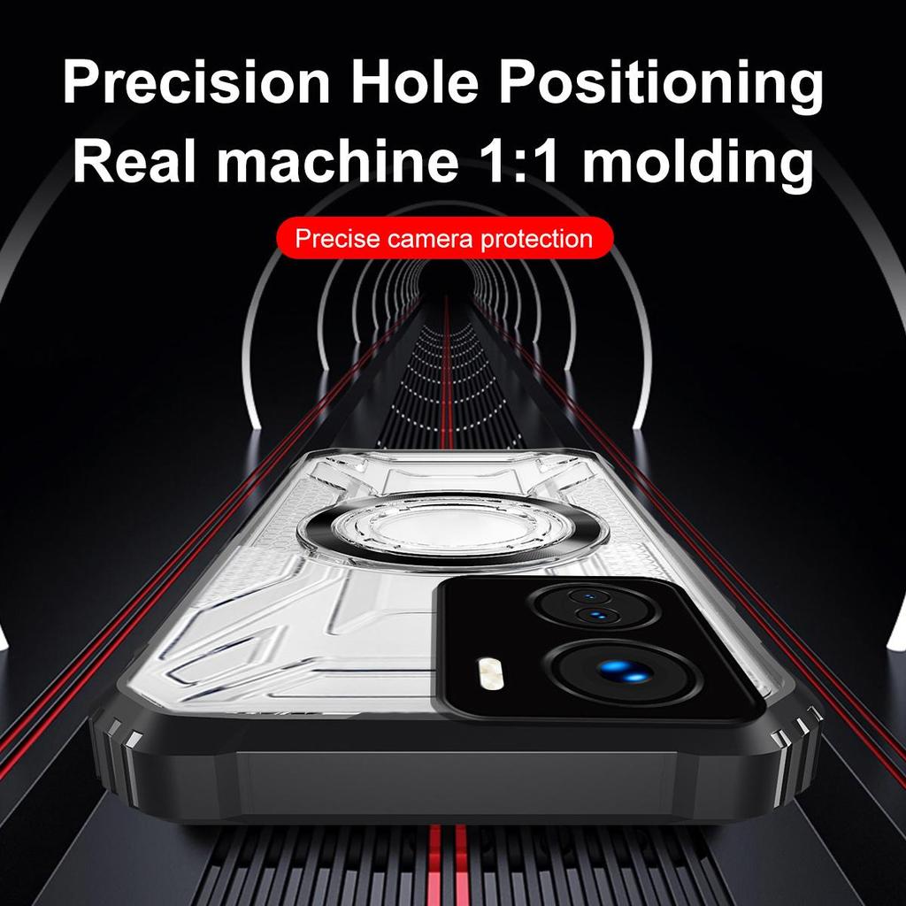 Battle Shadow Series Armor Phone Case for Vivo Y56 5G,Y16 Shockproof Anti‑Drop Protective Cover