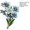 Unique Jewelry for Daily Wear Forget Me Not Flower Brooch Alloy Blue Floral Lapel Pin Memorial Enamel Small Brooch Pin Coat Dress Hats,