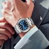 Rhinestone Bezel Automatic Mens Watches Luxury Men Fashion Clock Waterproof Stainless Steel Mechanical Wrist Watch