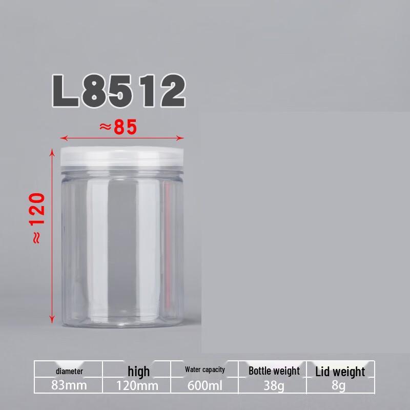 Yunrui Transparent Round Plastic Storage Jar
