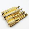 Gold Plate 6.5mm To 3.5mm Mono Adapter Seamlessly Instrument Connectivities High Fidelitys Signal Transfer Durability Build