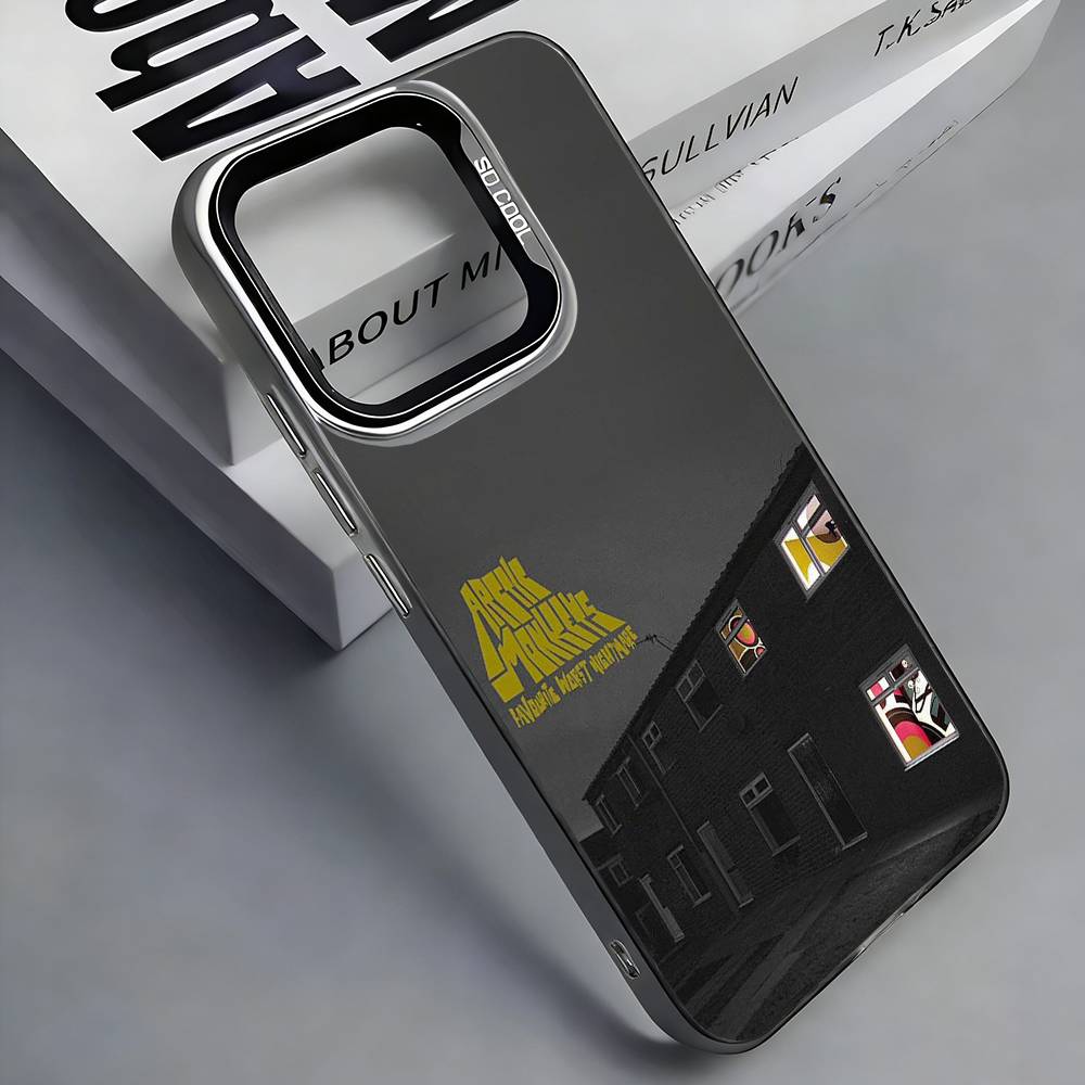 

A-Arctic M-Monkeys Band Phone Case For iPhone 17, 16,15,14,13,12,11 Plus,Pro Max, Colorful Silver Funda Cover iPhone15promax