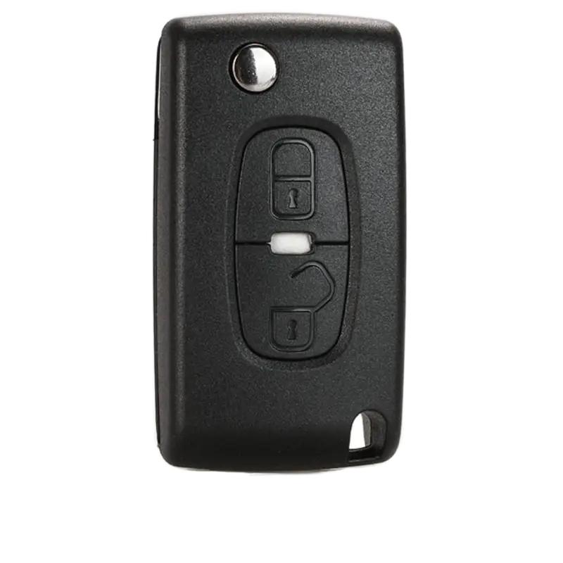 2 Buttons Remote Car Key Shell Case For Peugeot 4007 Et 4008 Citroen C-Crosser C4 Aircross Fob Mit-11R Blade