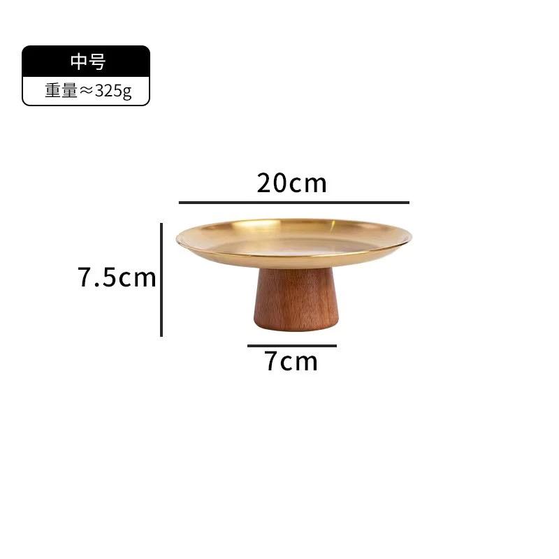 French Style Stainless Steel Dessert Stand – High Footed Tray for Fruits, Candies, and Snacks