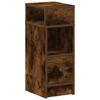 Nightstand with Drawer Smoked Oak 25 X 31 X 66 Cm