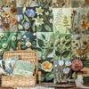 23PCS Paper Texture Paper Floral Relief Scrapbooking Decorative Paper Vintage Reliefs Paper  Ita Bag