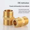 All-Copper Male Thread Direct Coupling, Short To Extended Thread, 4-Point To 6-Point, 1-Inch Inlet Pipe Reducing Joint