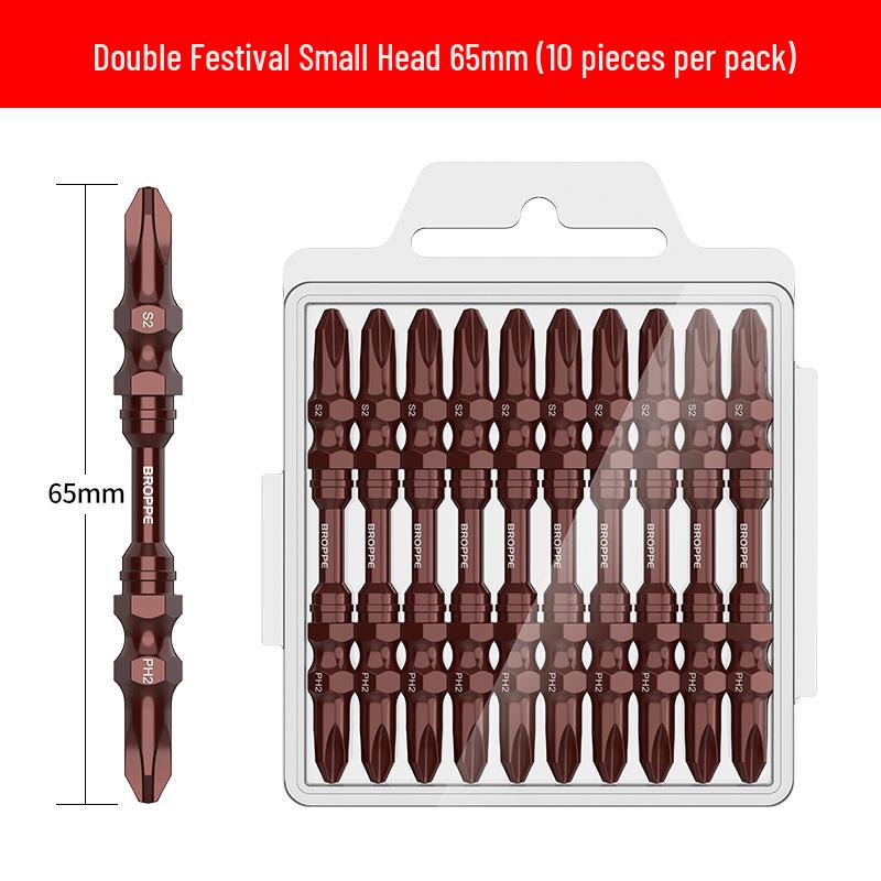 Double-Ended Magnetic Cross & Flathead Electric Screwdriver Bit Set