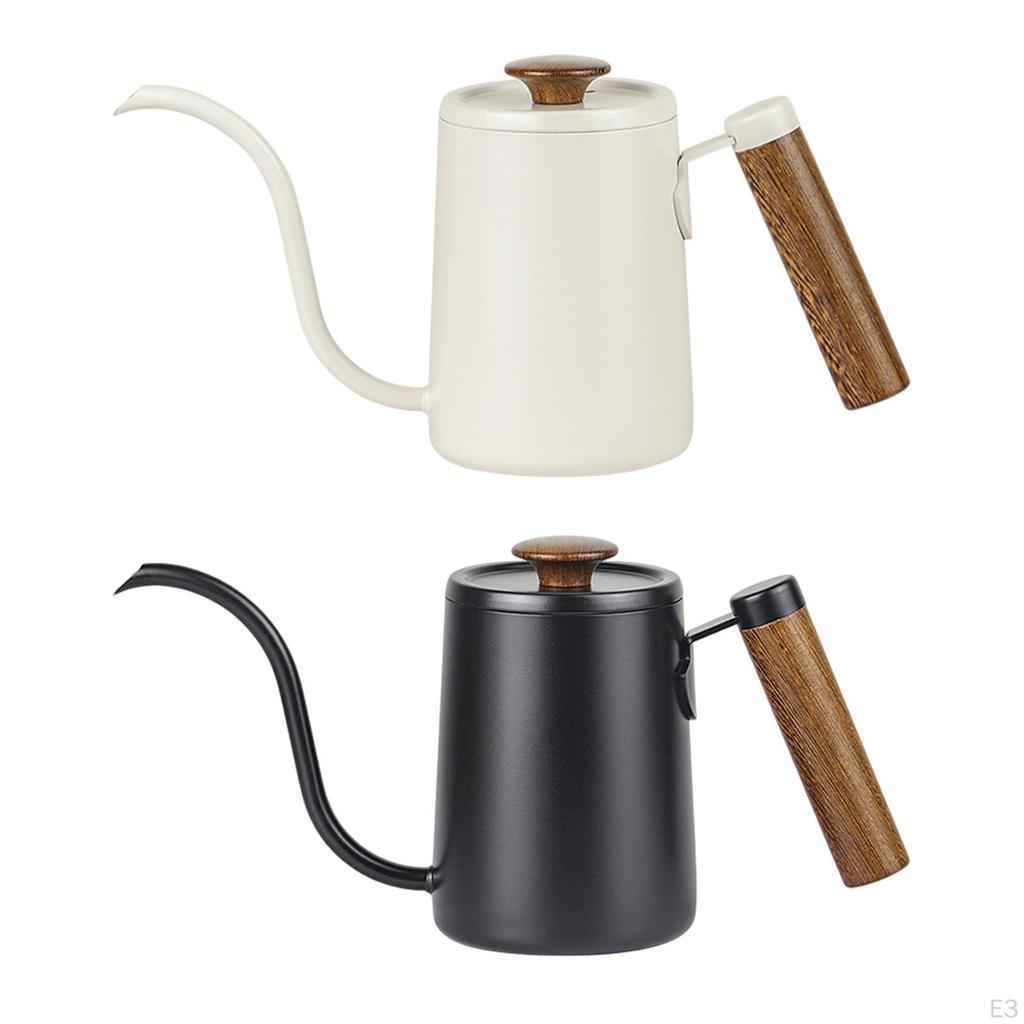Coffee Gooseneck Kettle, Pour over Big Capacity 600ml, Narrow Drip Tea