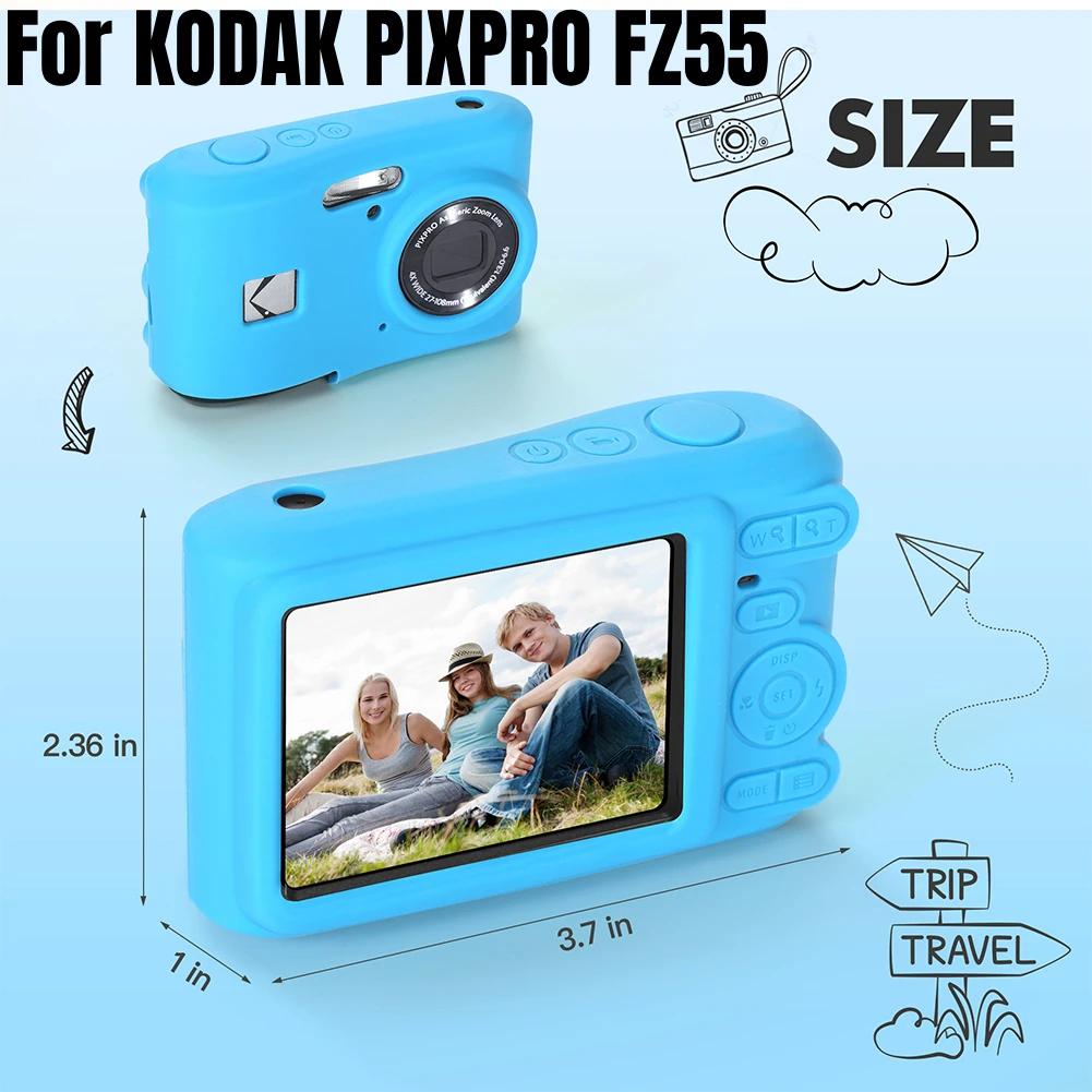 NEW For KODAK PIXPRO FZ55/FZ45 Digital Camera Cover Soft Silicone Protective Case Camera Sleeve with Lanyard Camera Accessories
