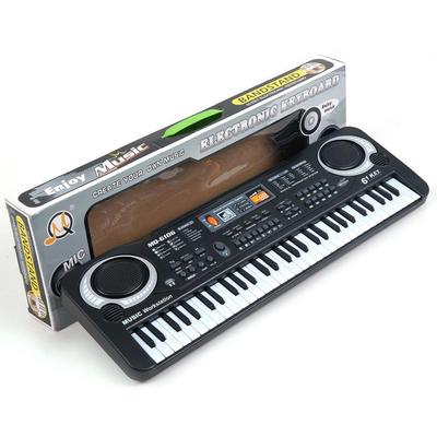 Teclado electrónico de música digital de 61 teclas, juguete de regalo, piano eléctrico, órgano para niños, multifunción y delicado