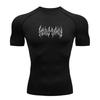 Men's Compression Quick Dry Sports T-Shirt, Gothic Metal Sli