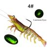 WeiHe 12g 9cm 8cm 8g7 Colors Artificial PVC Shrimp Soft Fishing Lure Luminous Bait For Fishing Activity