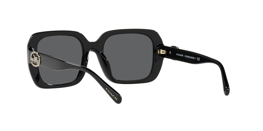 Coach HC8329U BLACK 53 Women's Sunglasses,