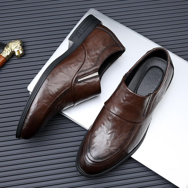 Luxury Brand Men's Formal Shoes High Quality Leather Dress Shoes Designer Casual Shoes for Men Business Loafers Wedding Mocassin