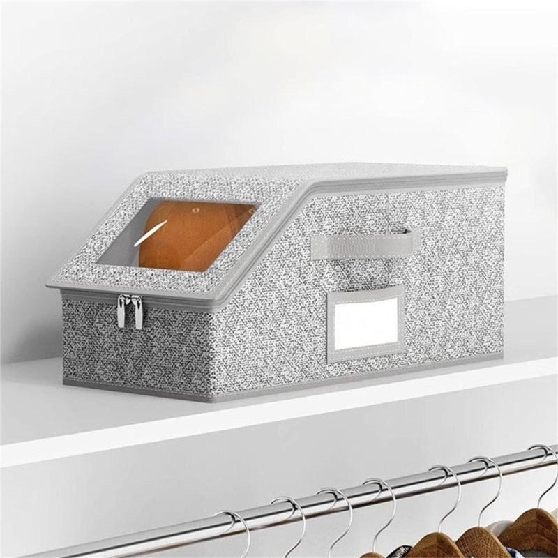 Large Capacity Foldable Hat Storage Box For Baseball Caps With Dustproof Cover Travel Home Organization Tool