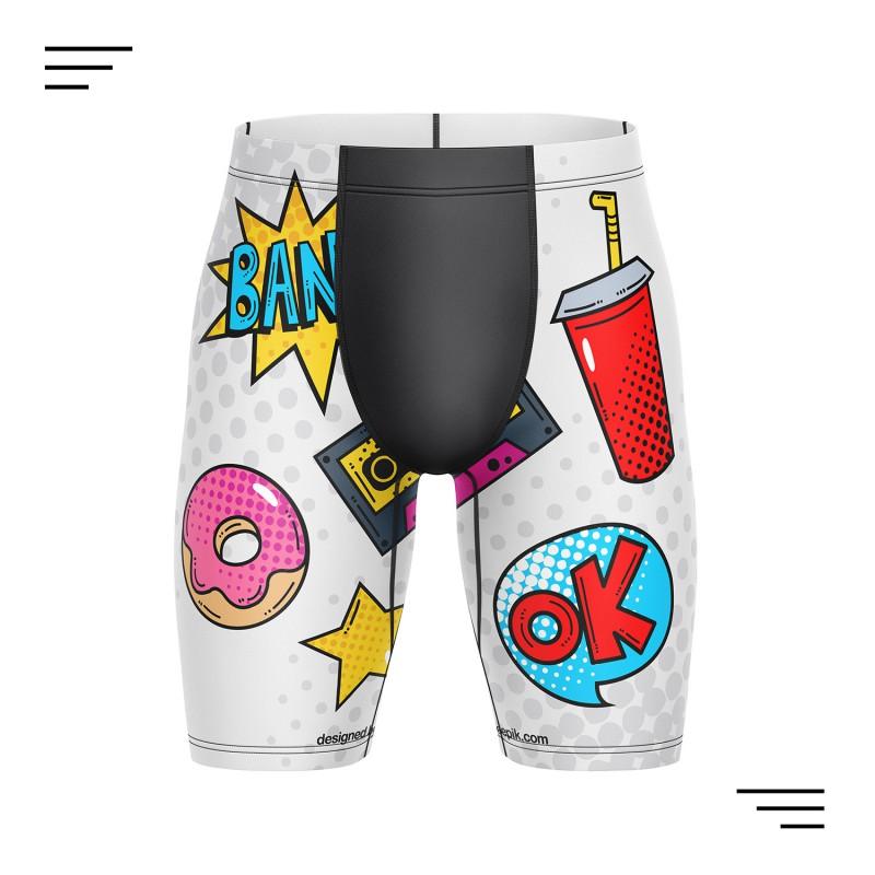 Mens Board Shorts Digital Print Quick Dry Swim Trunks Swimming Water Sports S To 3XL