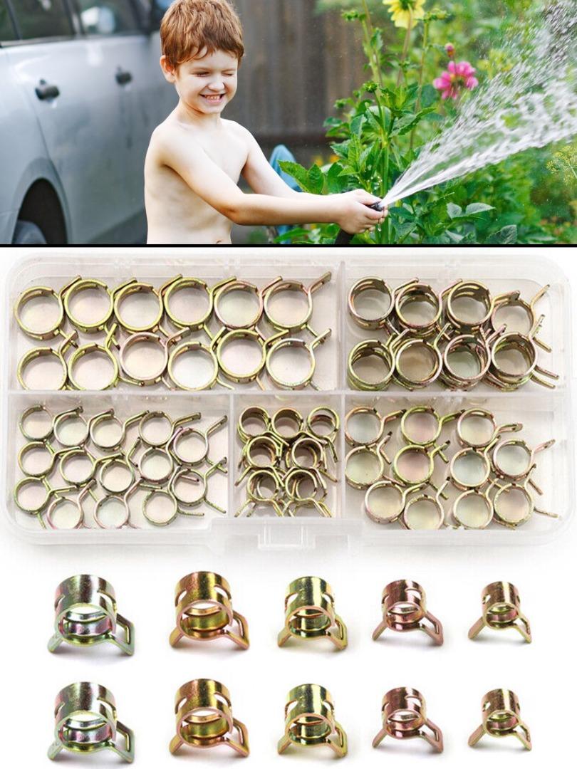 

75PCS Пружинный зажим Топливопровод Шланг Водопроводная труба Воздушная трубка Зажимы Комплект крепежа